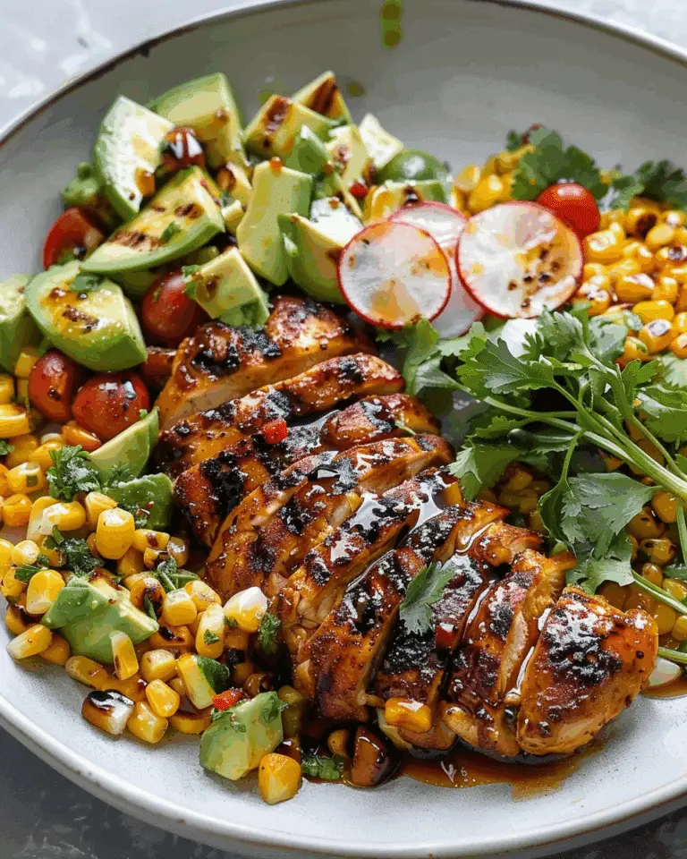 Grilled Hot Honey Chicken with Sweet Corn Salad