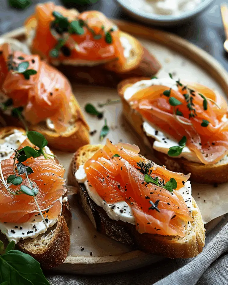 Smoked Salmon Crostini