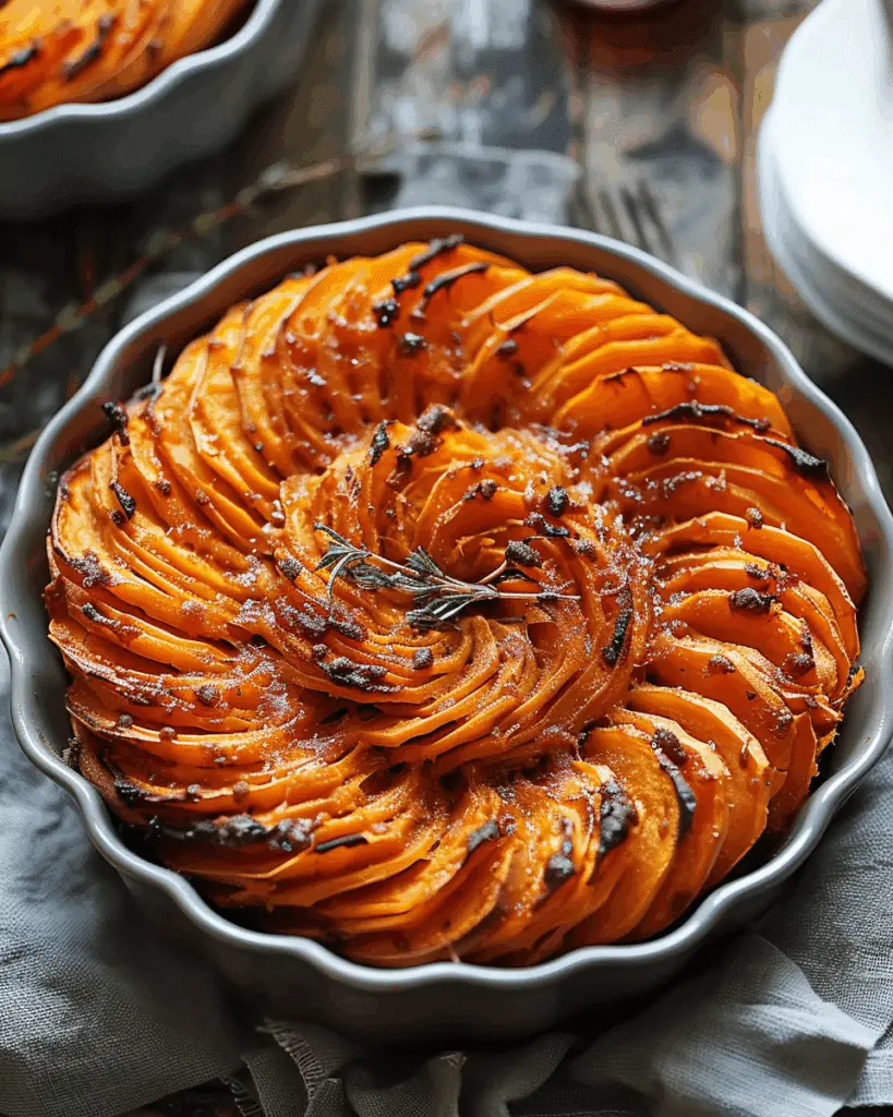 Spiral Sweet Potato Bake