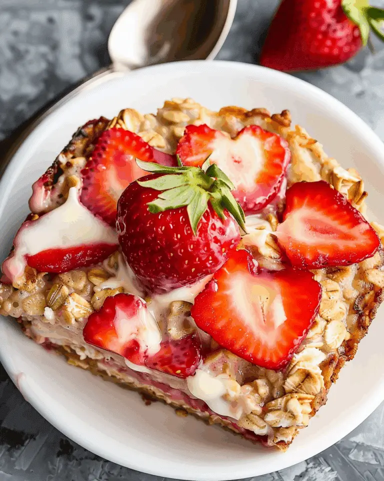 Strawberry Cheesecake Baked Oatmeal