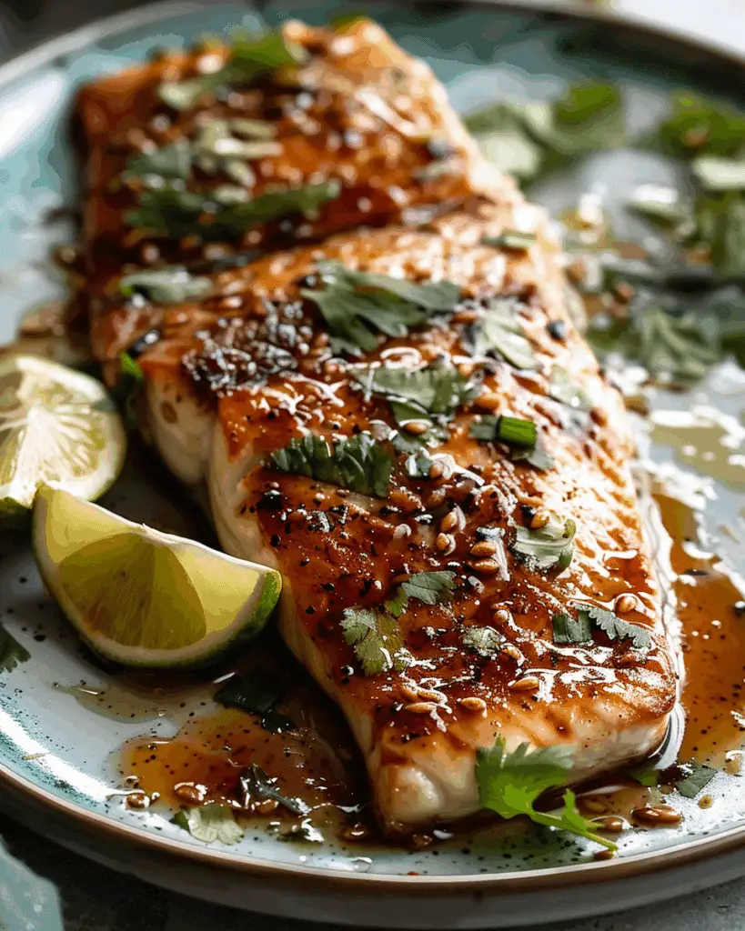 Asian Glazed Baked Barramundi