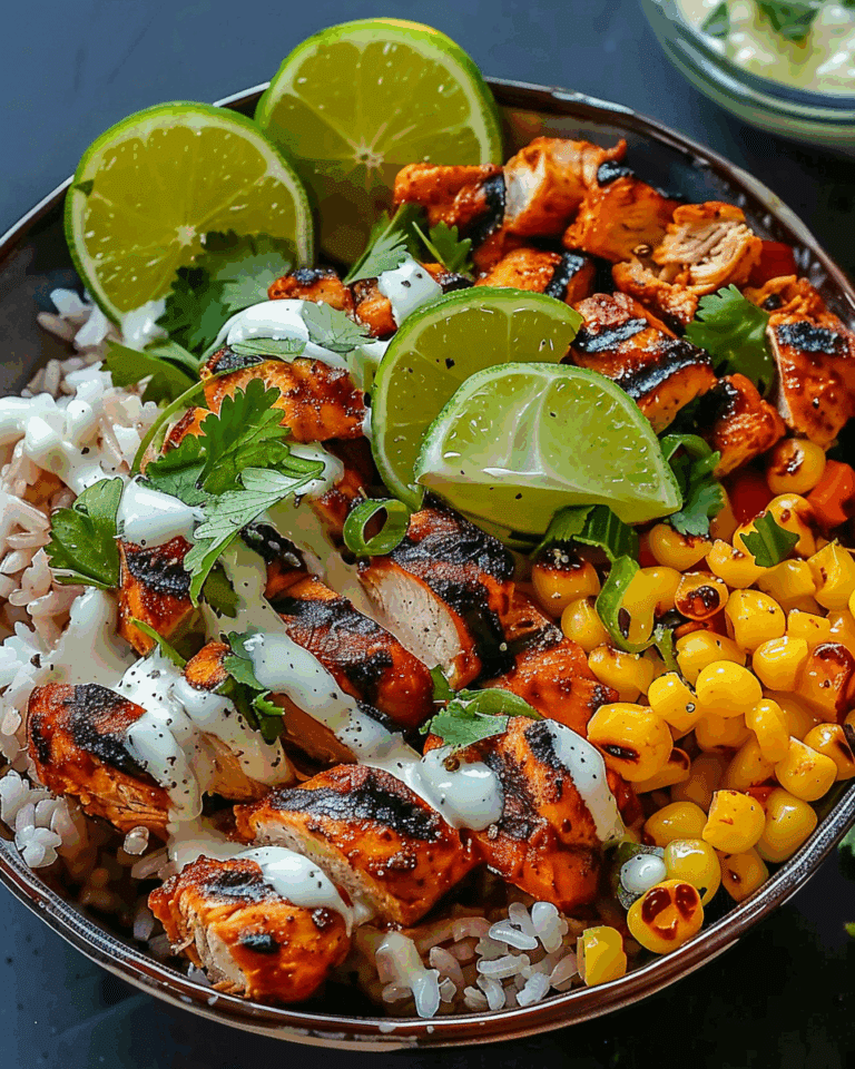 Street Corn Chicken Rice Bowl Recipe