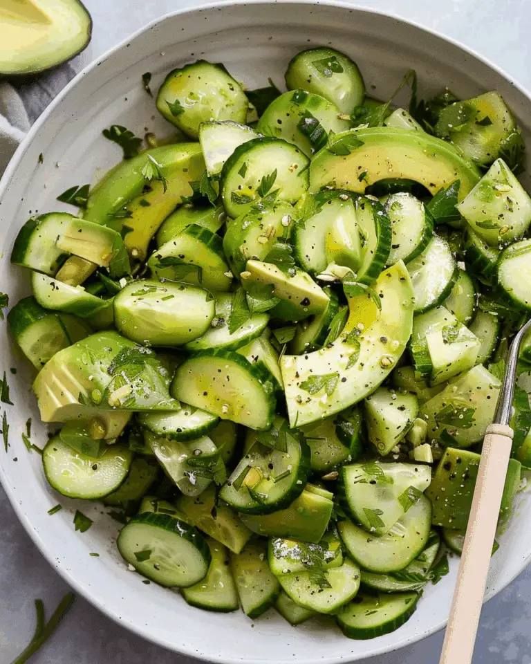 Cucumber Avocado Salad