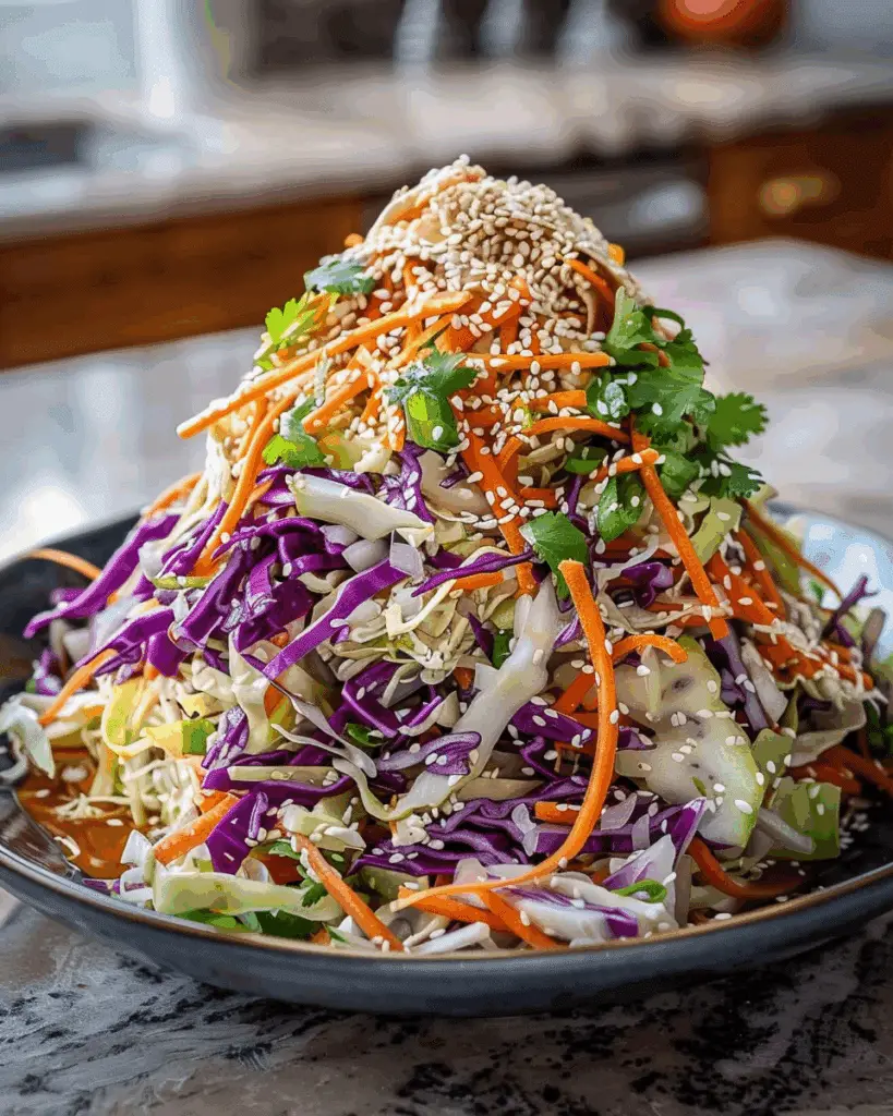 Crunchy Asian Cabbage Slaw with Addictive Sesame