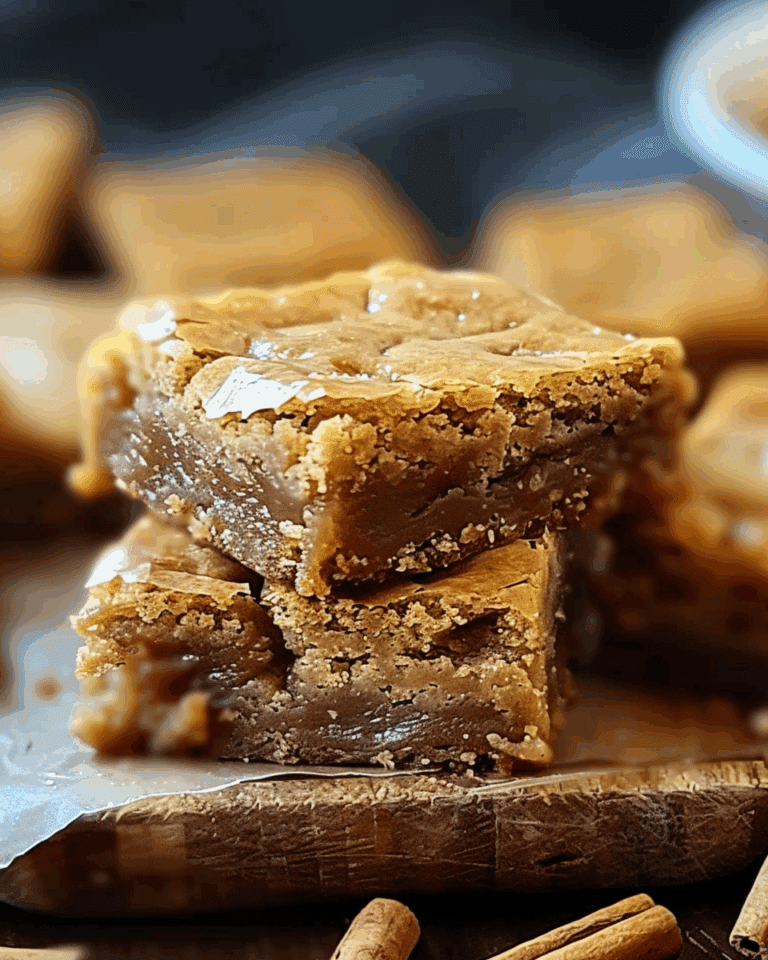 Gooey Maple Cinnamon Blondies