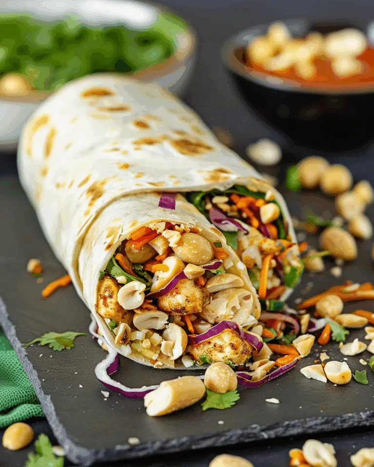 Thai Peanut Wraps
