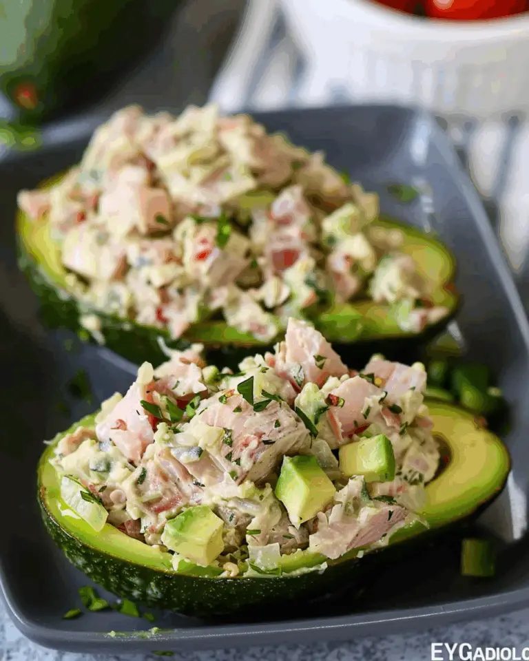 Tuna Salad Stuffed Avocado
