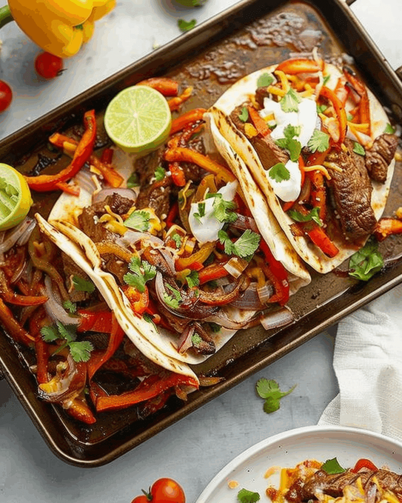 Sheet Pan Steak Fajitas