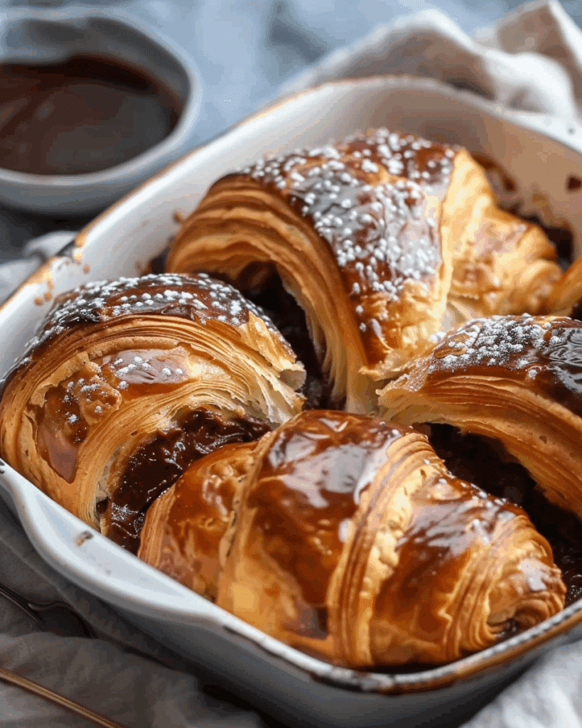 Chocolate Croissant Breakfast