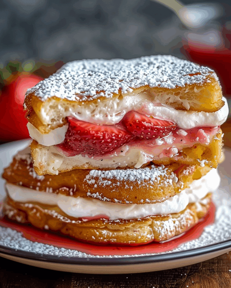 Fried Strawberry Cheesecake Sandwiches