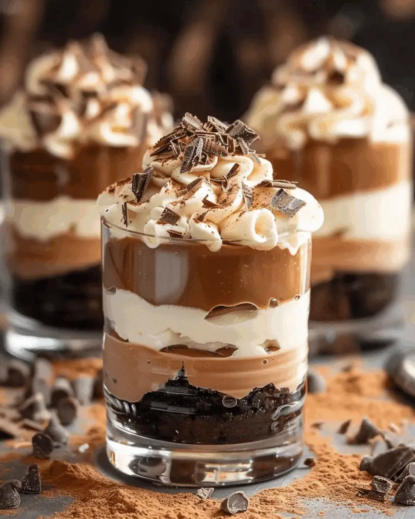 Mini Baileys Chocolate Cheesecake Trifles