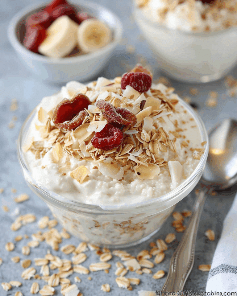 Coconut Cream Pie Overnight Oats