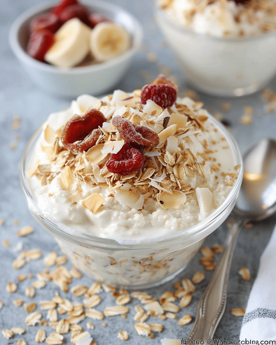 Coconut Cream Pie Overnight Oats