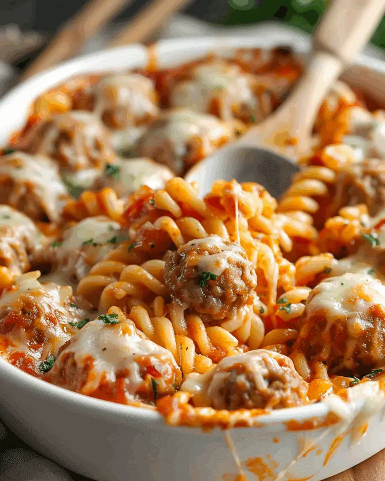 Dump and Bake Meatball Casserole
