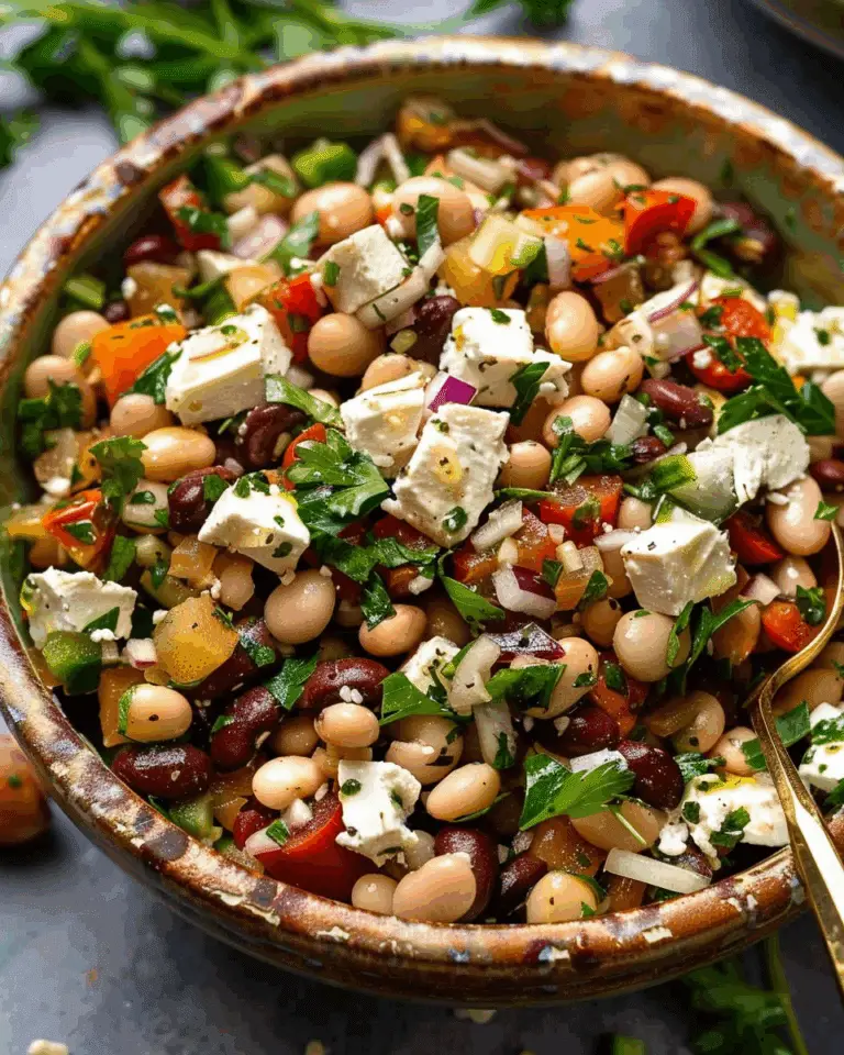 Mediterranean Dense Bean Salad
