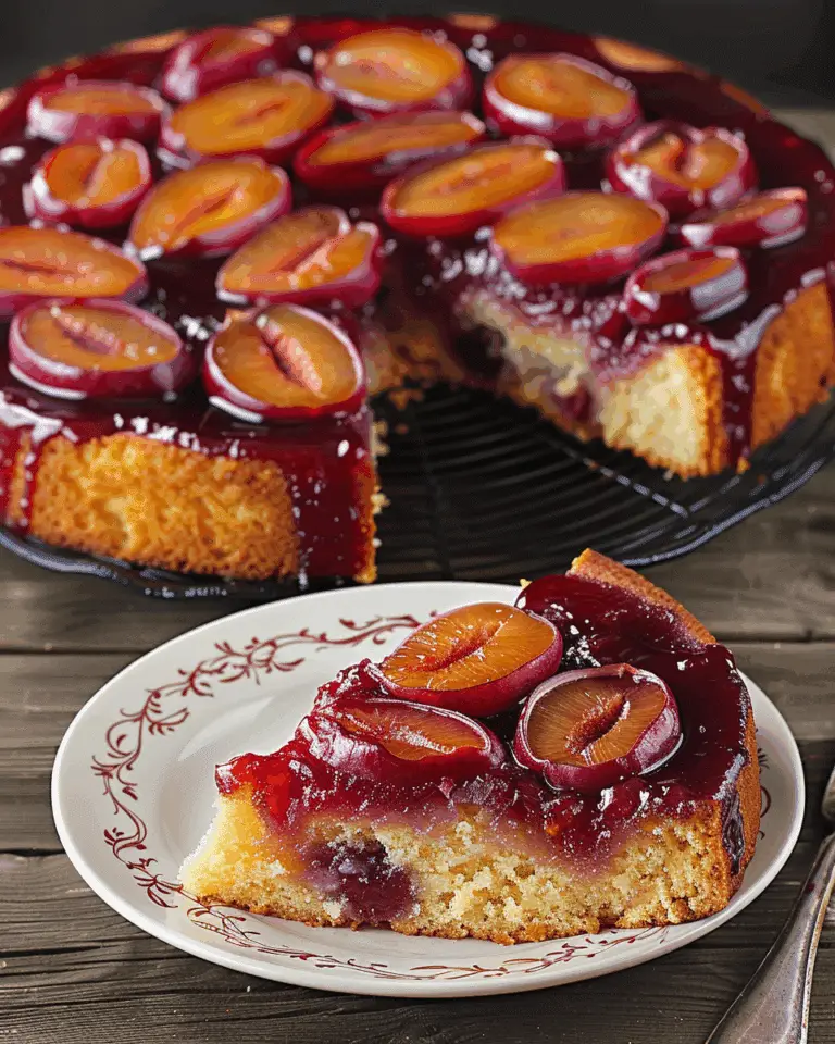 Plum Upside-Down Cake