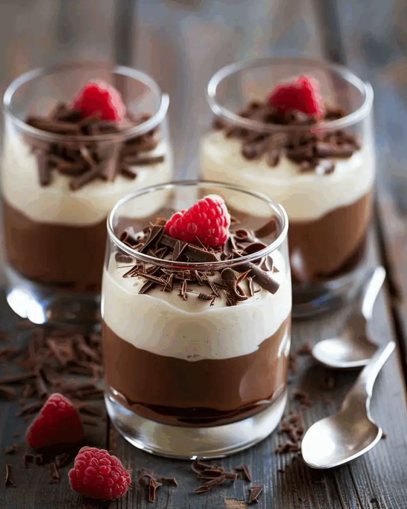 Vanilla Mousse with Chocolate