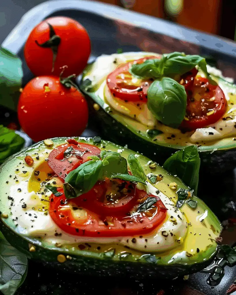 Caprese Stuffed Avocado