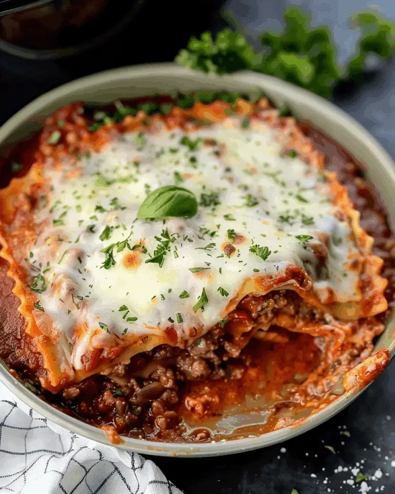 Crockpot Ravioli Lasagna