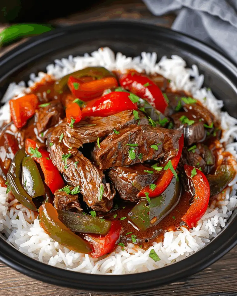 Slow Cooker Pepper Steak