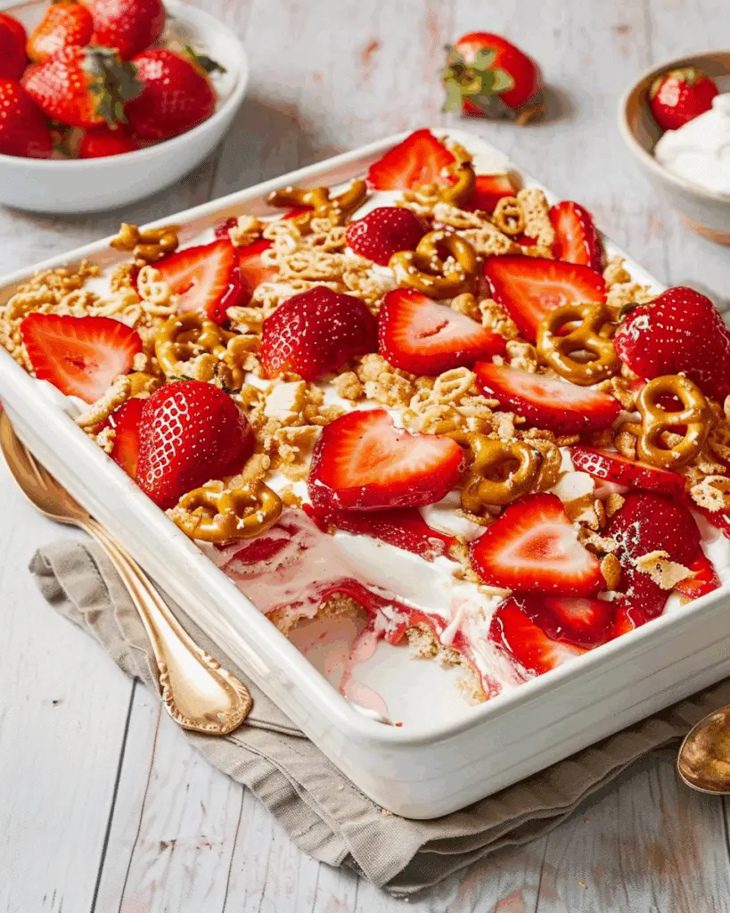 Strawberry Pretzel Salad
