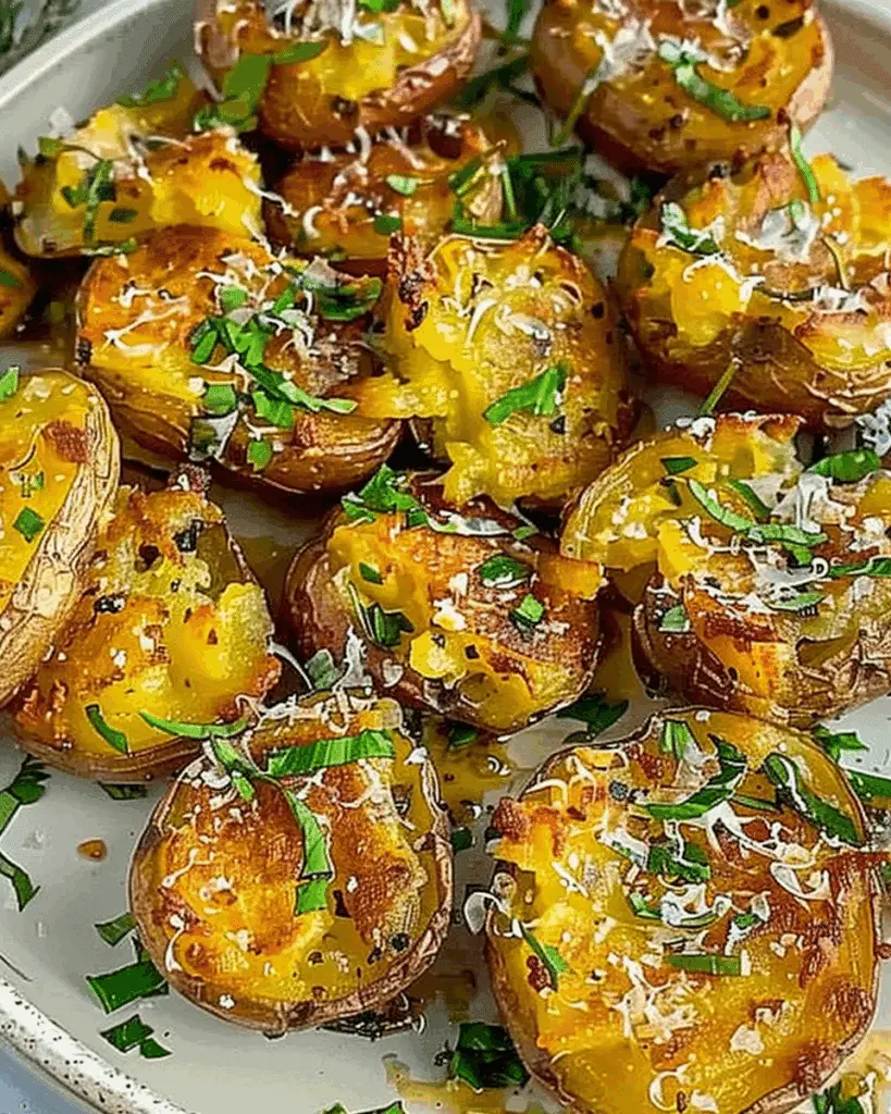 Crispy Air Fryer Smashed Potatoes