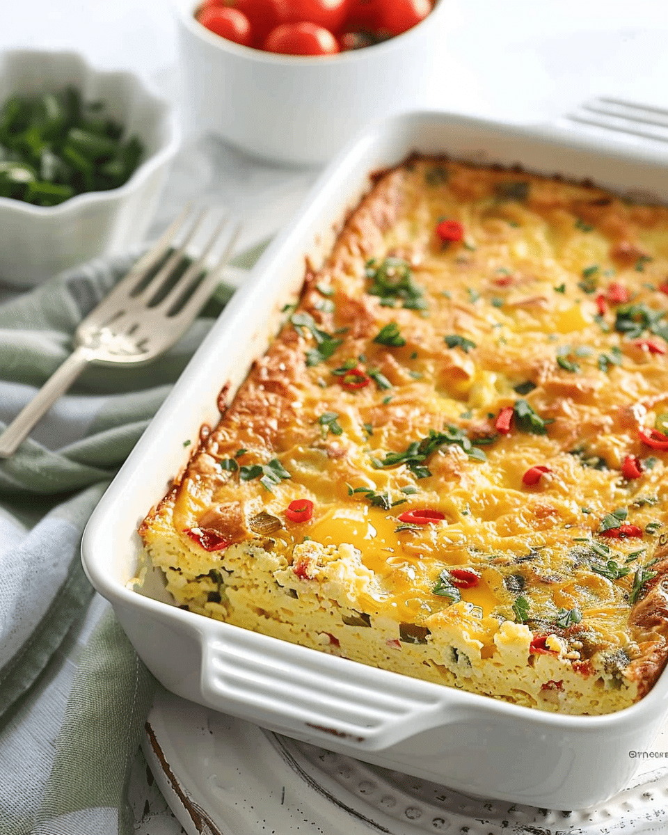 Egg Casserole with Cottage Cheese