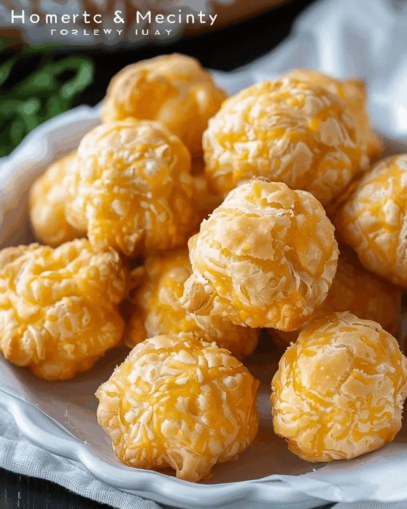 Homemade Cheddar Cheese Puffs