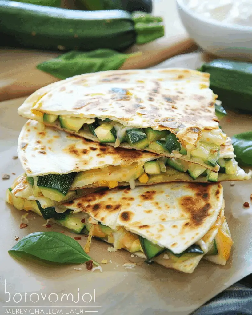 Zucchini Quesadillas