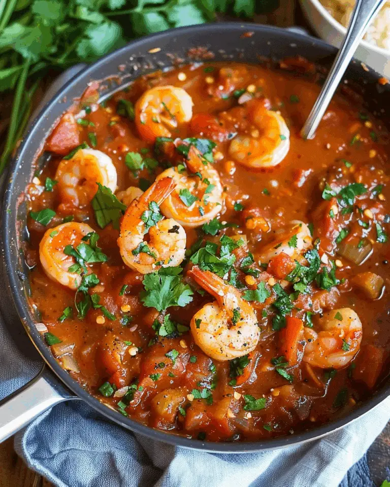 Chili Tomato Mediterranean Shrimp Stew