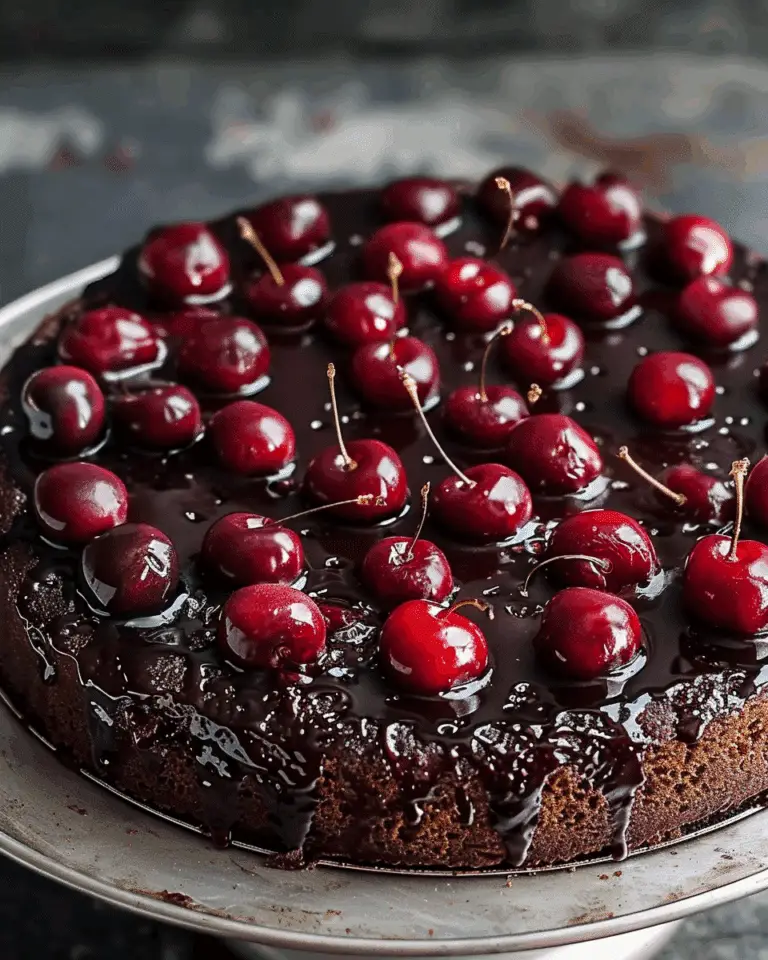 Chocolate Cherry Upside-Down Cake