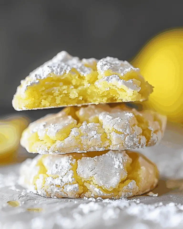 Lemon Crinkle Cookies Recipe