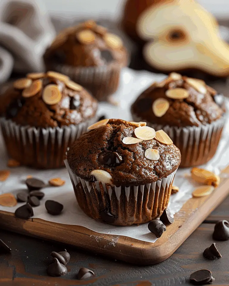 Chocolate Pear Muffins