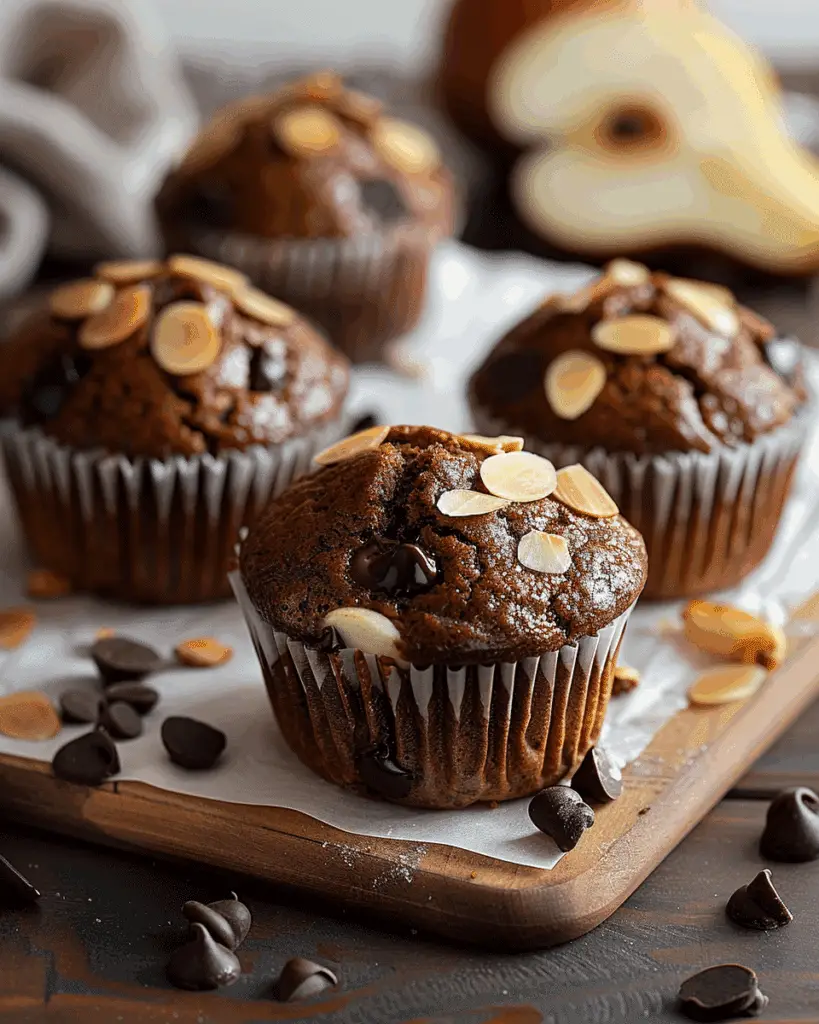Chocolate Pear Muffins