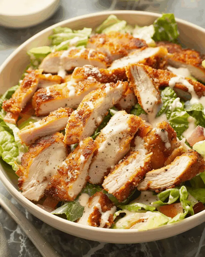 EXTRA Crispy Chicken Caesar Salad