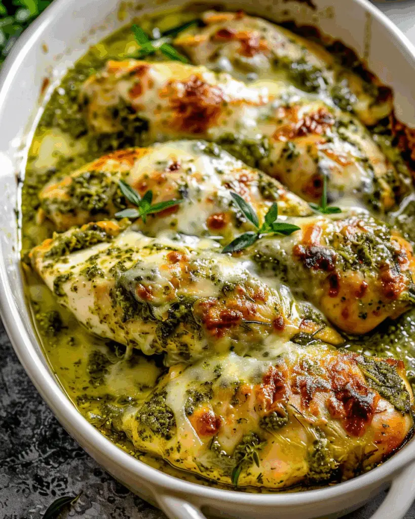 Easy Baked Pesto Chicken