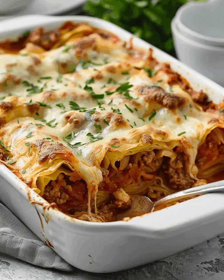 Italian Unstuffed Cabbage Roll Casserole