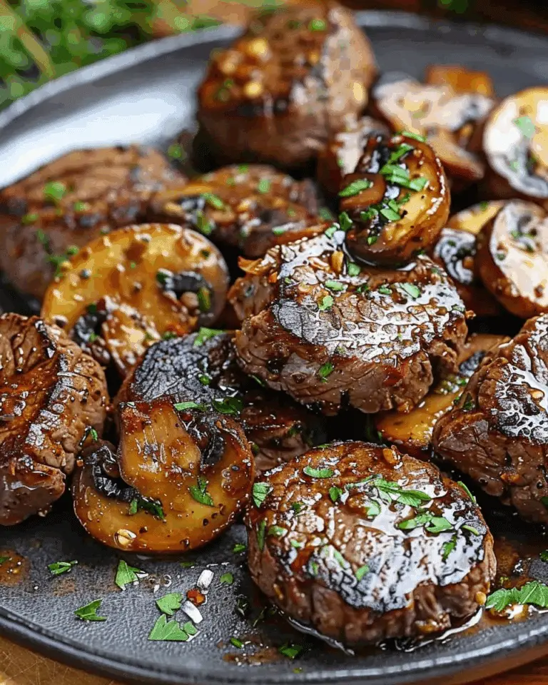 Cajun Butter and Mushroom Steak Bites