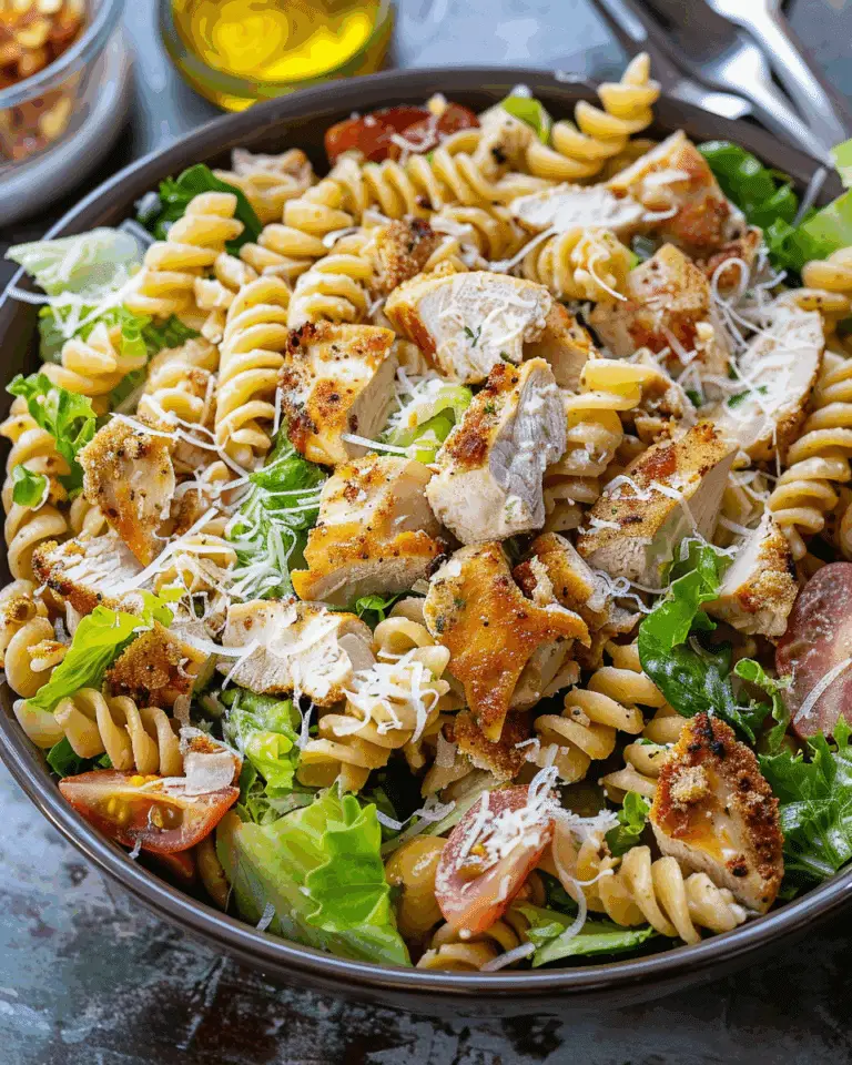 Chicken Caesar Pasta Salad