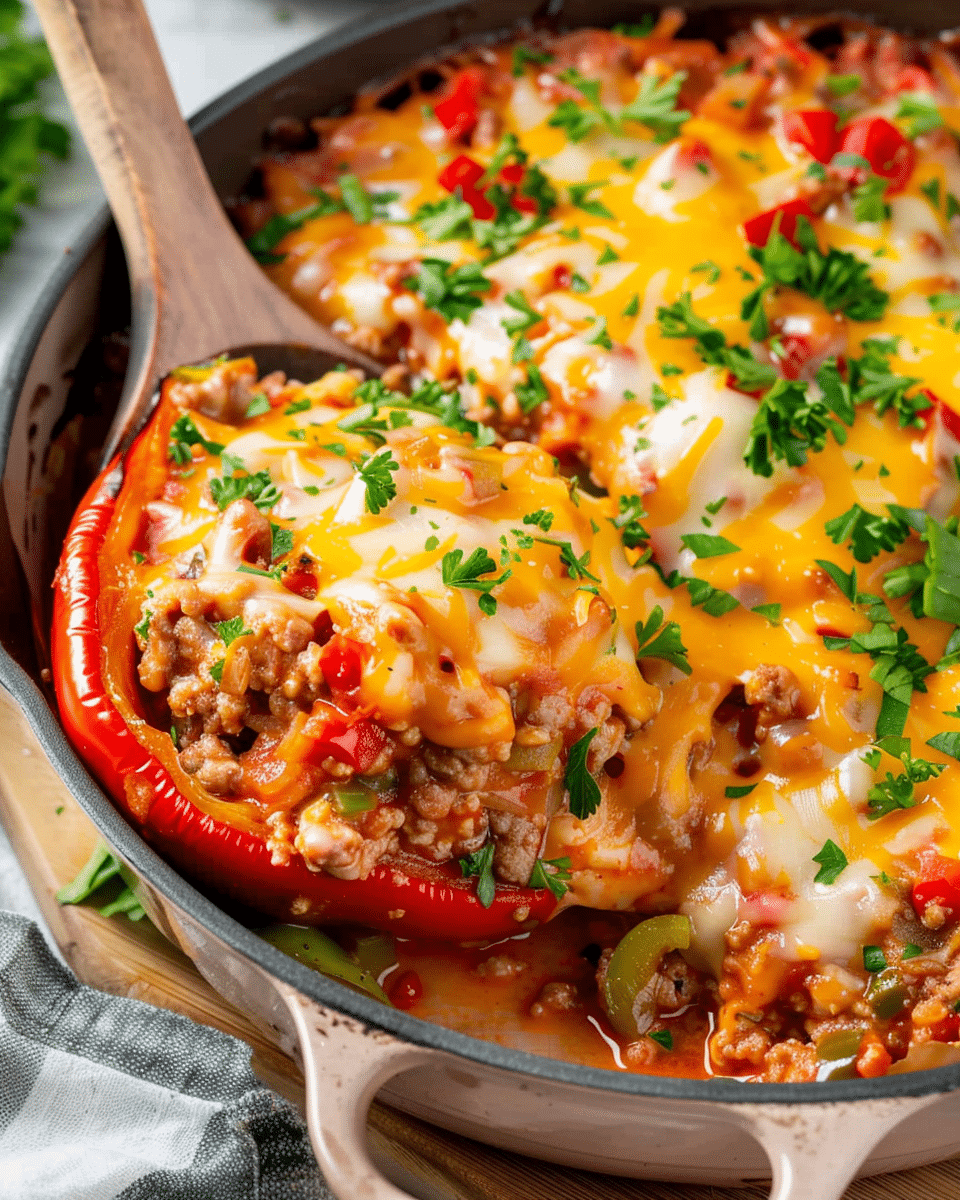 Easy Stuffed Pepper Casserole Recipe
