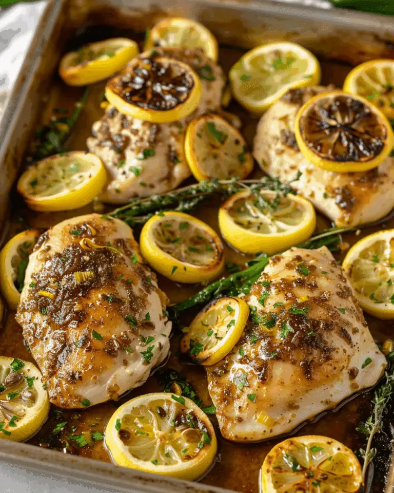 Lemon Chicken Sheet Pan Dinner