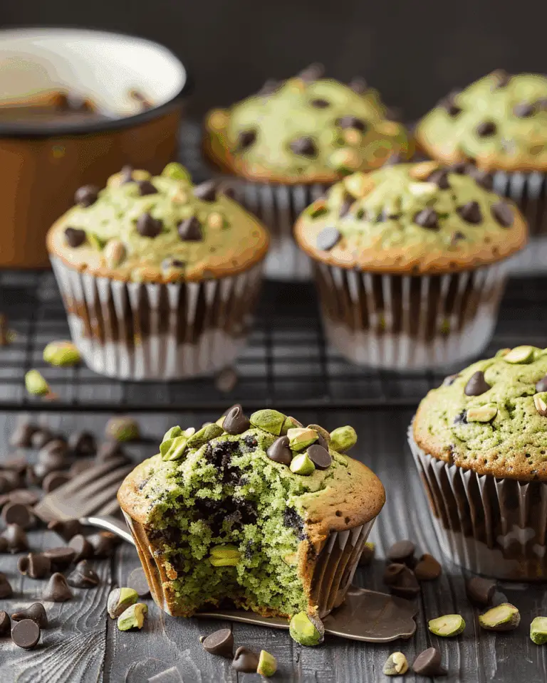 Pistachio and Chocolate Chip Muffins