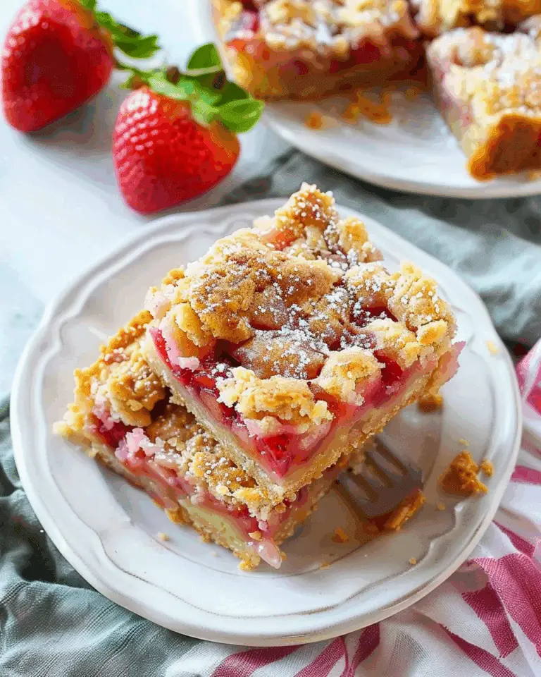 Strawberry Rhubarb Bars