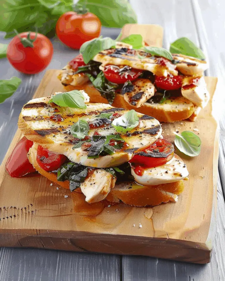 Chicken Caprese Sandwich