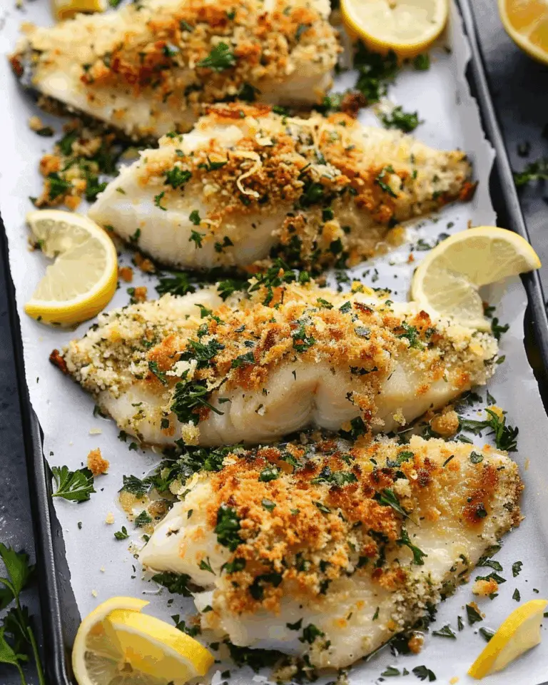 Crispy Lemon Baked Fish Recipe