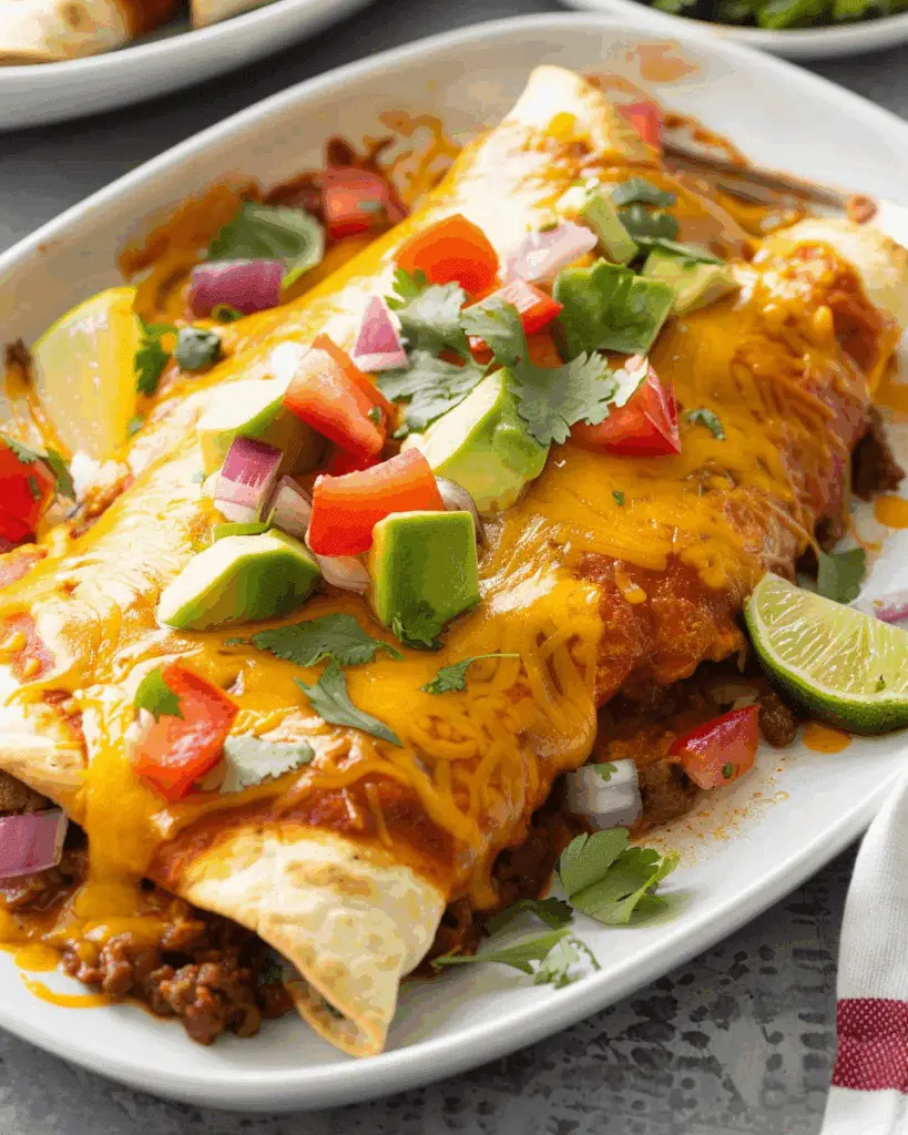 Ground Beef Enchiladas