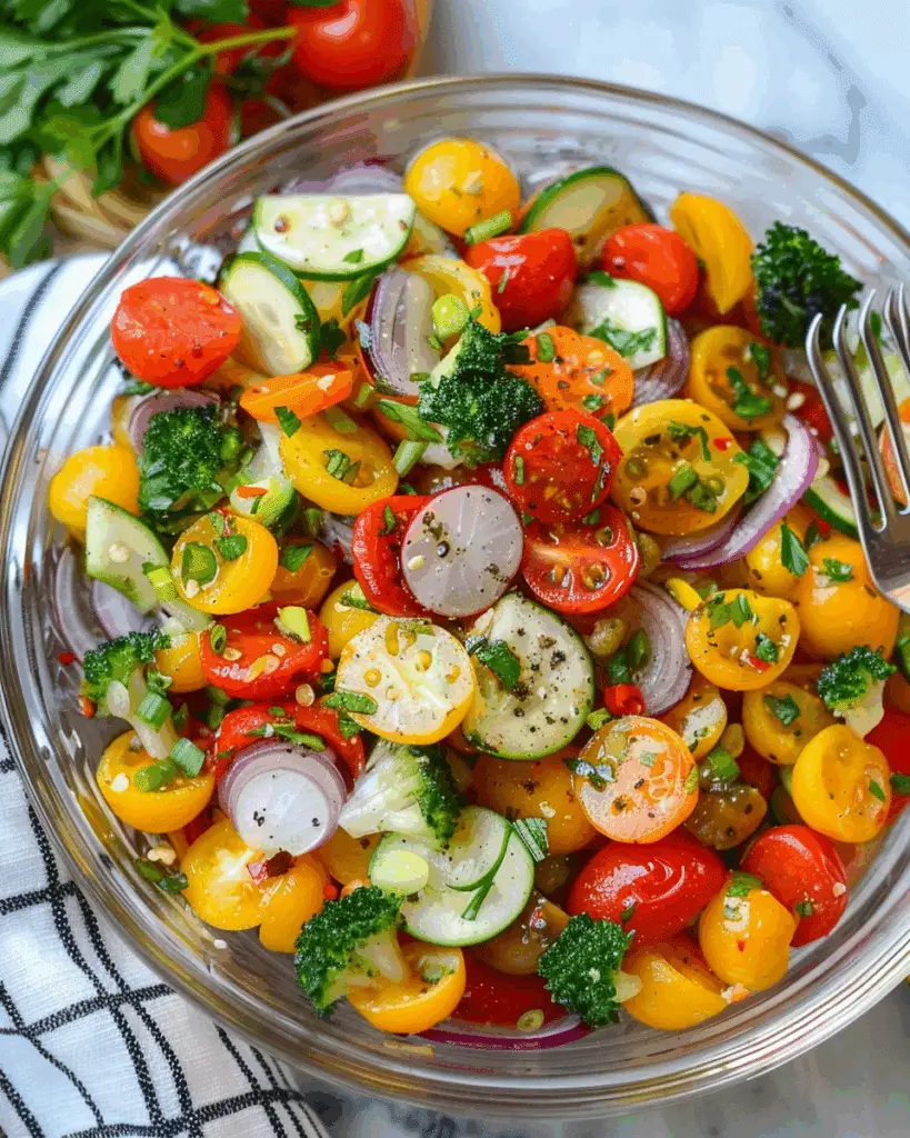 Easy to Make Marinated Vegetable Salad
