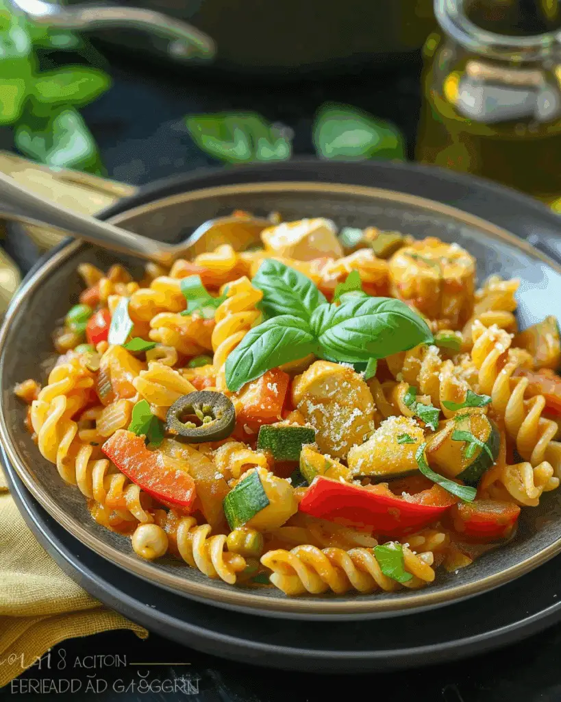 One Pot Pasta Curry With Vegetables