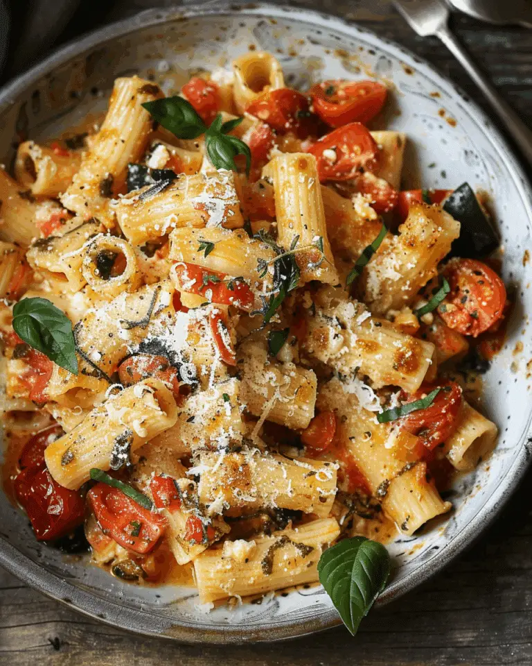 Tortiglioni with Vegetables and Ricotta