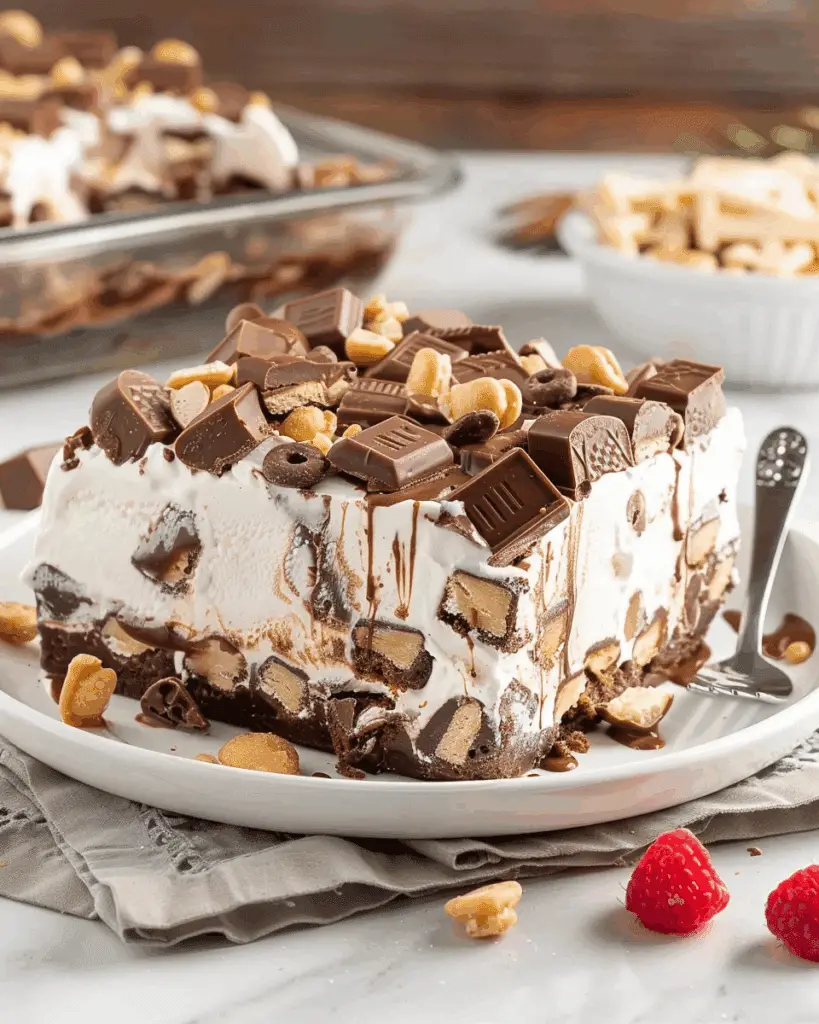 Buster Bar Ice Cream Cake